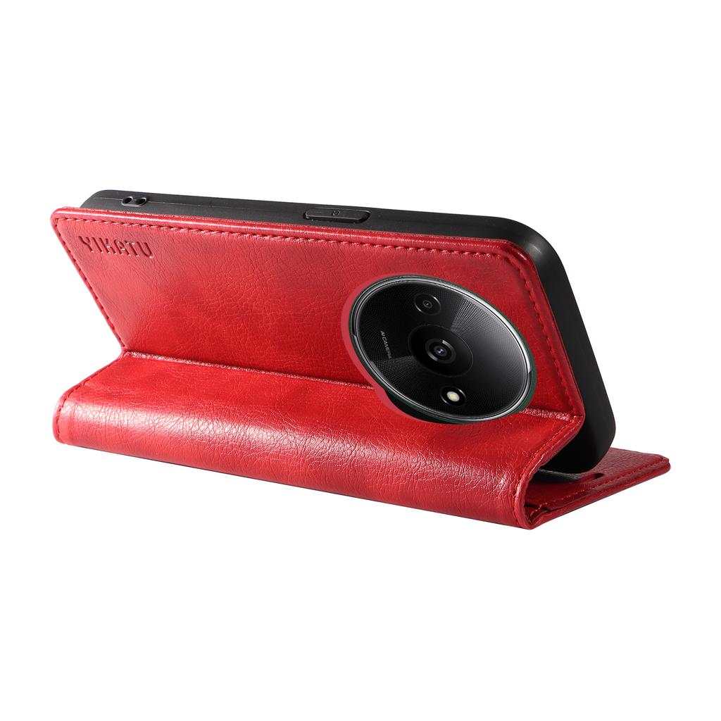 YIKATU YK-006 For Xiaomi Redmi A3 4G/Poco C61 4G Case Folio PU Leather Magnetic Absorption Phone Cover