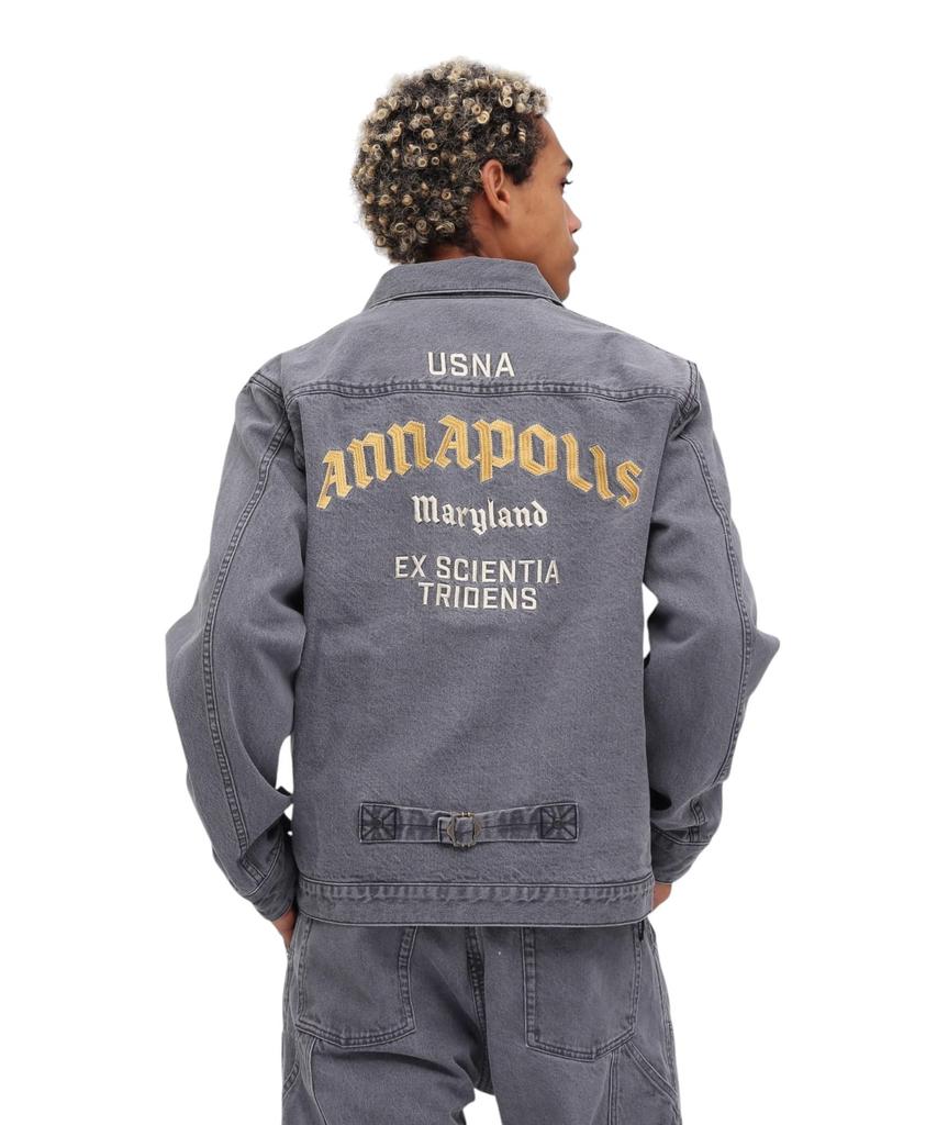WEB Limited DENIM JACKET ANNAPOLIS Denim Jacket Annapolis 2XL 010 Black [Avirex] Men's 783-5152016