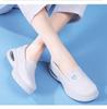 Women's Genuine Leather Breathable Nurse Shoes with Soft Air Cushion Sole