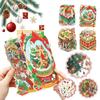 Christmas 2.5D Visual Pocket House Scene Stickers Landscape Stickers Stacking & Pasting DIY Stickers Festival Gifts Xtmas Decor