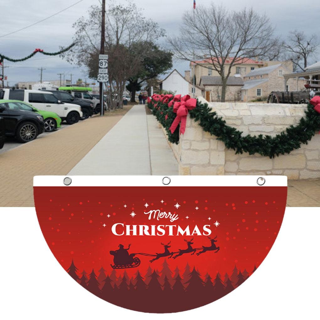 Christmas Flag Banner Durable And Exquisite Craft For Festive Decor Flag Banner Christmas Porch