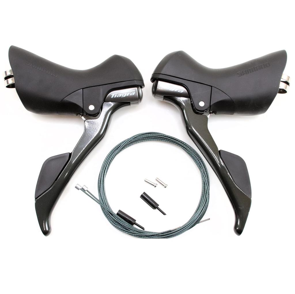 Shimano TIAGRA STI Dual Control Levers Front Rear Left and Right Set Levers, ST-4700 (2x10S), Double, 10-speed, (IST4700PAC2)
