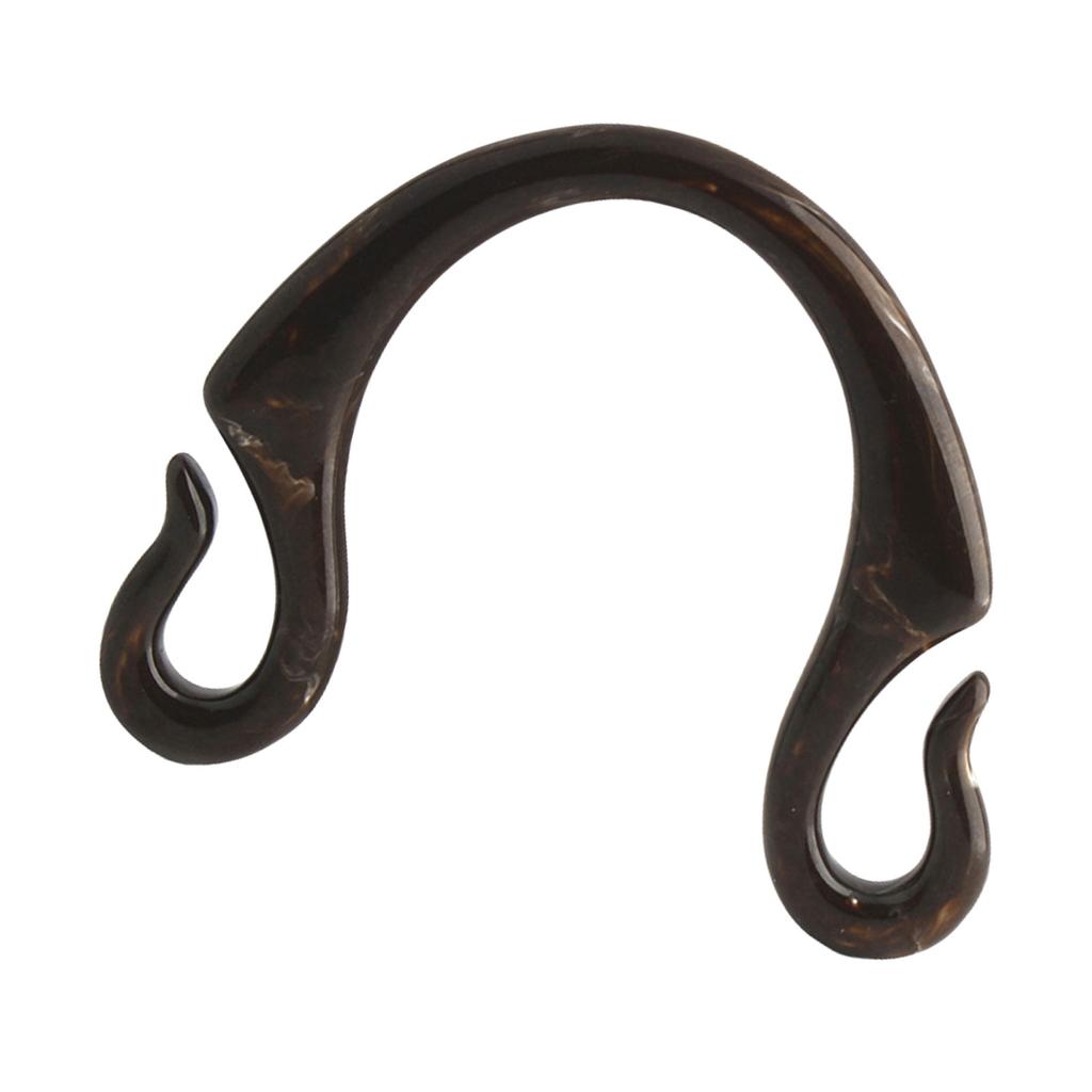 Hook Shaped Resins Bag Handle Purse Handle Handbag Handle Replacement for DIY Crochet Bag Making Crafts Purse Supplies