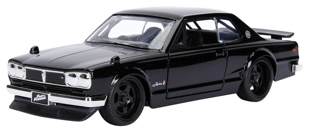 

Kyosho Jada Toys Fast Furious Series Nissan Skyline Black Finished Model JADA99602 & 1/32 F&F GT-R (Brian)