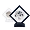 Floating Challenge-Coin Medal ANY Coin Holder Display Case2*Display Stand