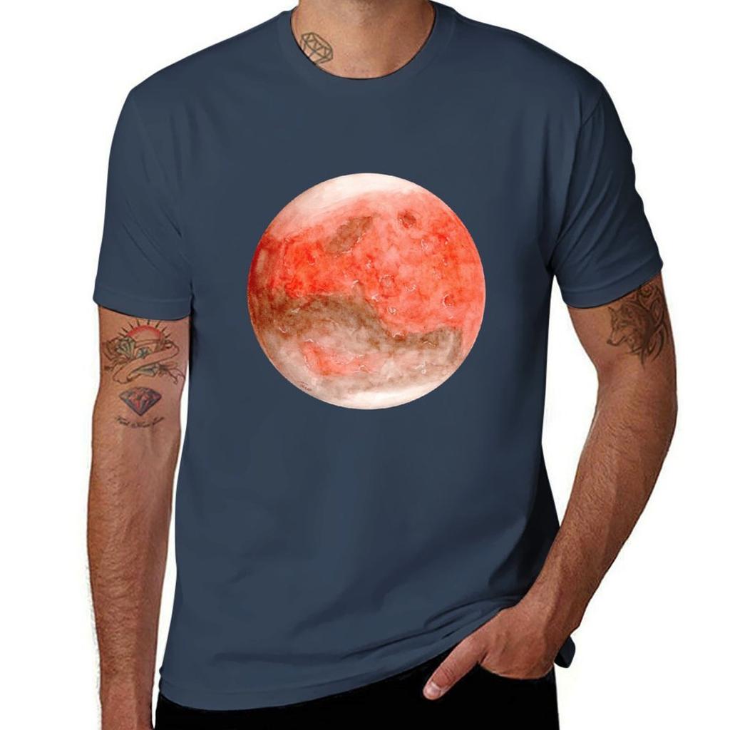 Mars Planet Series 2018 Tshirt Simple Solid Color Crew Neck Tee