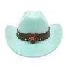 Premium Sense One-Word Top Suede Top Hat Jazz Hat New Love Diamond-Encrusted Western Cowboy Hat