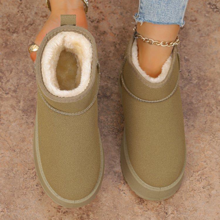 

Жіночі м які еластичні зимові теплі холодні стьобані снігові чоботи на товстій підошві, нековзні, зносостійкі, для активного відпочинку на природі, спортивні бавовняні чоботи 42 зелений