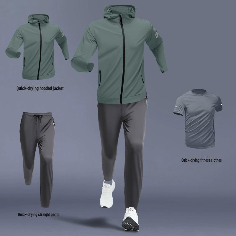 

Мужская быстросохнущая спортивная одежда для велоспорта и тренировок в спортзале 2024 года на весну и осень 2XL