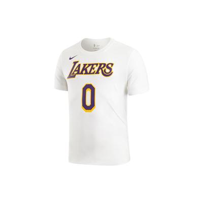 Alphanumeric Print Basketball Sports Short-Sleeved T-Shirt Men Tops White CV8529-106
