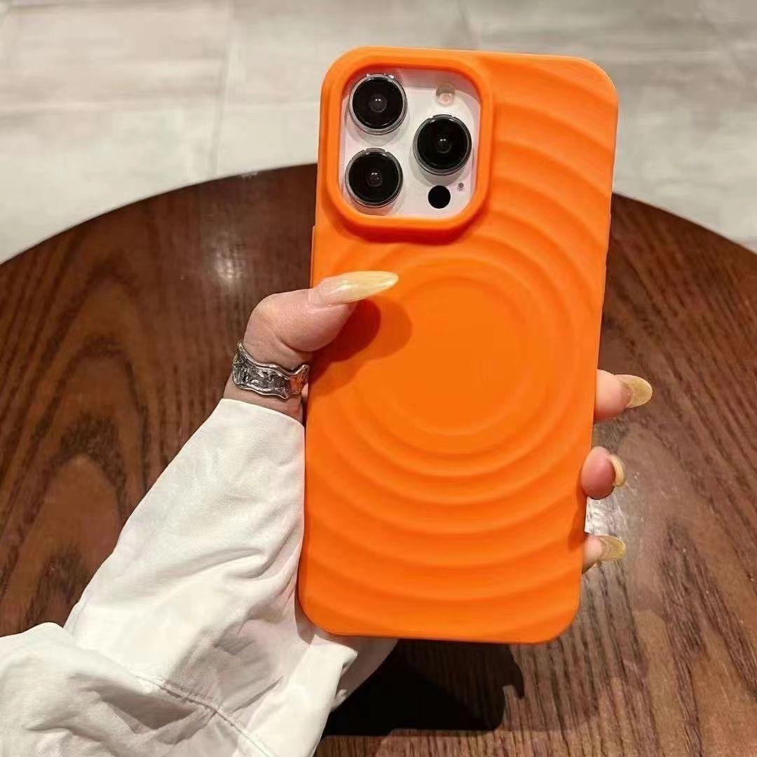 

Рифленый Магнитный Чехол IPhone16promax Подходит для Apple 15 Защитный Чехол для Мобильного Телефона 14 Мягкий Чехол для Мобильного Телефона 13 Apple 16