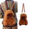 Plush Capybara Capybara Plush Backpack Animal Cartoon Cartoon Shoulder Bag  Unisex