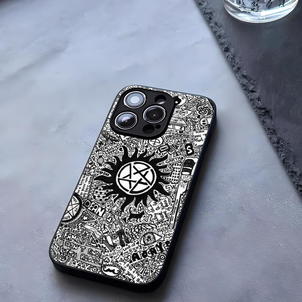 Supernatural Phone Case Tempered Glass For IPhone 17 13 14 16 12 15 11 Pro Max Plus Mini X XR SE2020 Coque