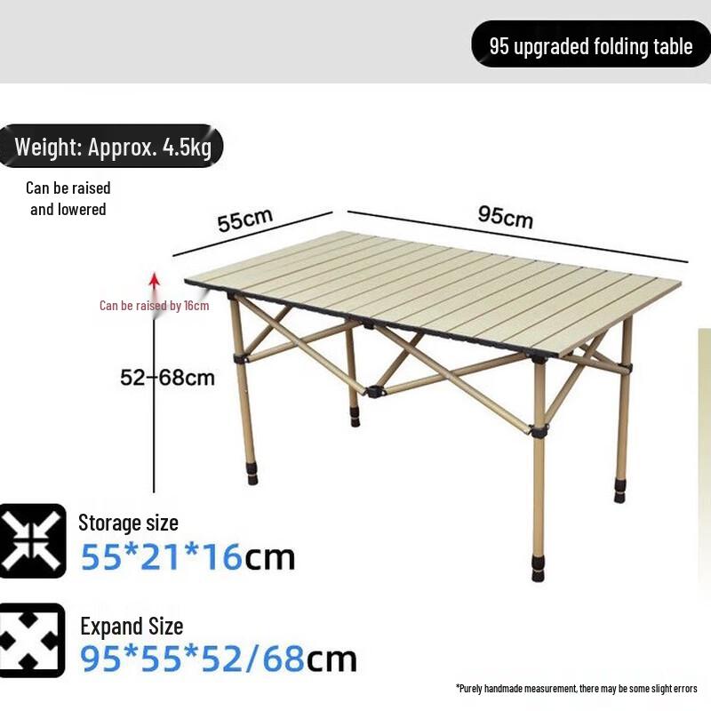 OEING Outdoor Folding Roll-Up Table