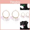 Colorful Sequin Flower Earrings In Alloy For Trendy And Creative Style