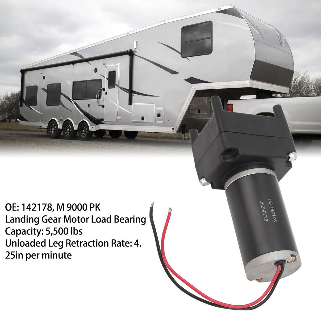 5th Wheel Landing Gear Motor M 9000 PK 5500 Lbs Capacity High Speed Replacement for  Electric RV Power Landing Gear Motor