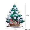 Christmas tree tabletop ornaments Wooden handicrafts Christmas theme restaurant Hotel tabletop decoration