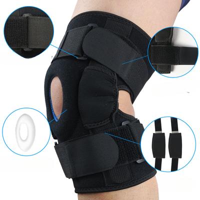 Ginocchiera da alpinismo con piastra di compressione in gomma e supporto in acciaio per ginocchiera da arrampicata sportiva