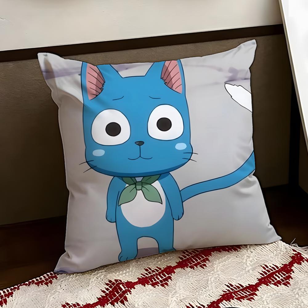 Cute FFAIRY TTAIL Cushion Cover Reversible Soft Durable Pillow Cover Home Car MultiScene Use for Daily Comfort