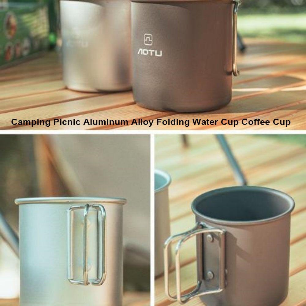 2 Colors Folding Water Cup Can Hold Boiling Water Outdoor Camping Cup  Camping Picnic