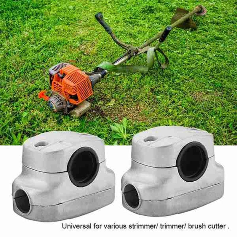 AEE4-2Pcs Lawn Mower Universal Handle Clamp Fixed Bracket Clamp For 26Mm 28Mm Trimmer Brush Cutter Tube Mower Parts