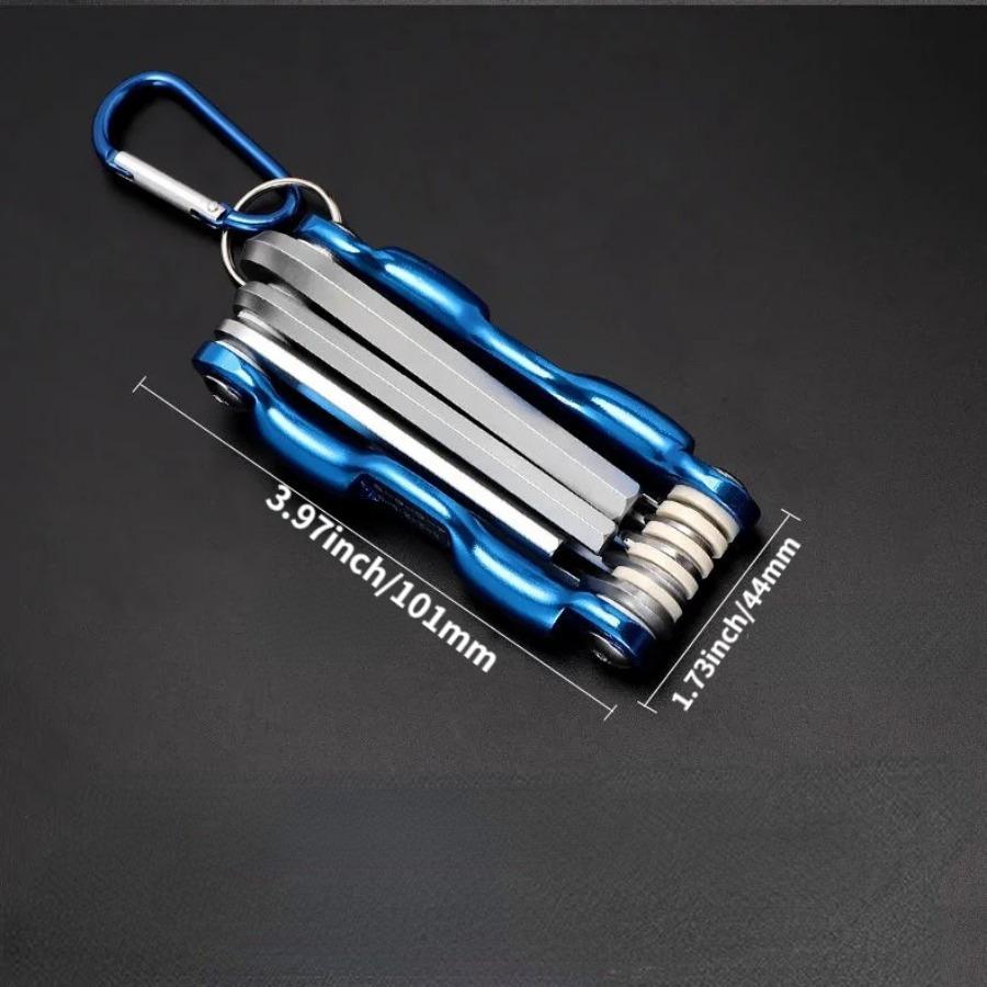 8-in-1 Folding Hexagon Wrench Multifunctional Folding Wrench Portable Folding Multifunctional Tool Set