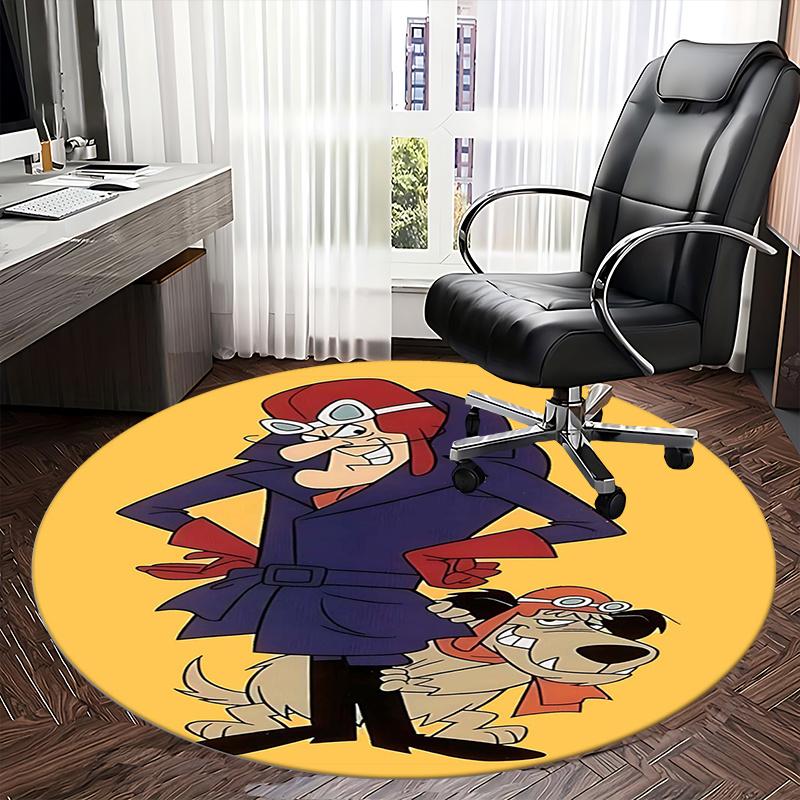 Pilot Dog, Chair mat Round Rug Office carpet, Non slip, Suitable for Living Rooms, Bedrooms,Decor1205740a