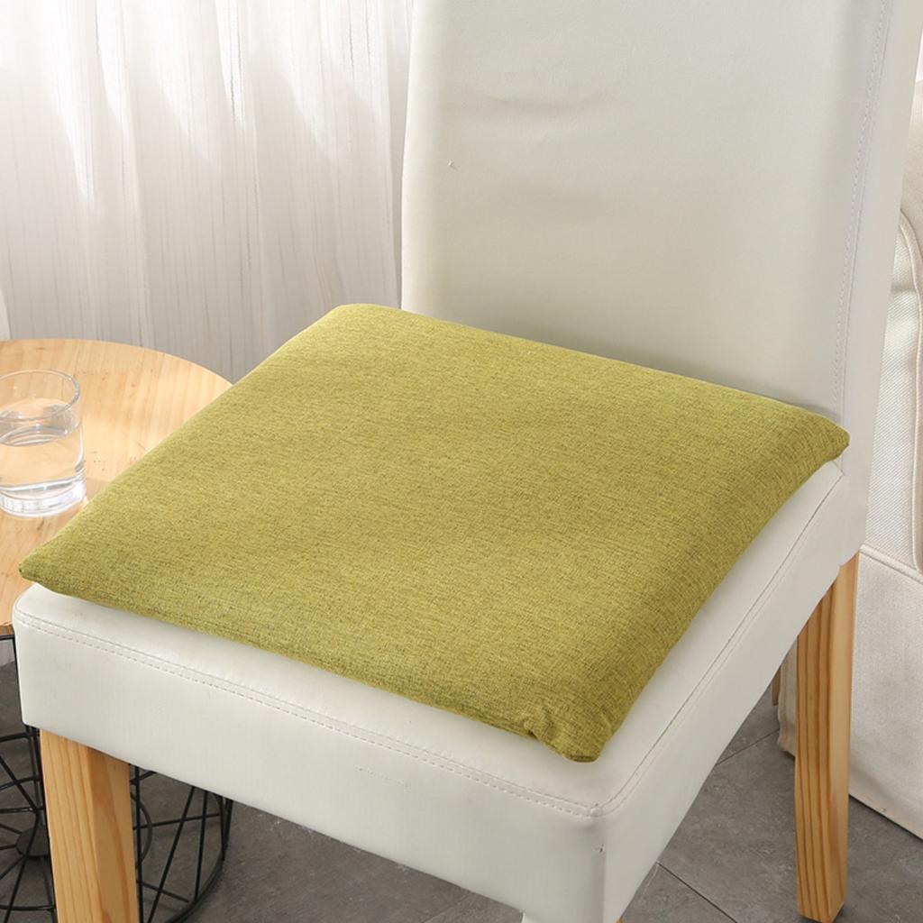 Solid color simple square cotton cushion, suitable for living room, bedroom, office