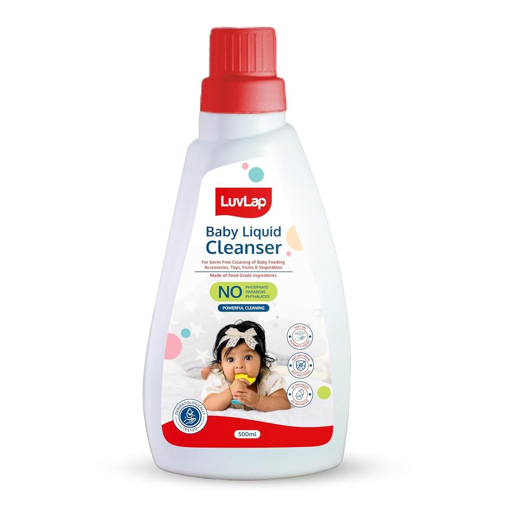 LuvLap Baby Liquid Cleanser 650g Pack Of 1 For Cleaning Feeding Bottles Toys Fruits Vegetables Safe Gentle Effective Solution