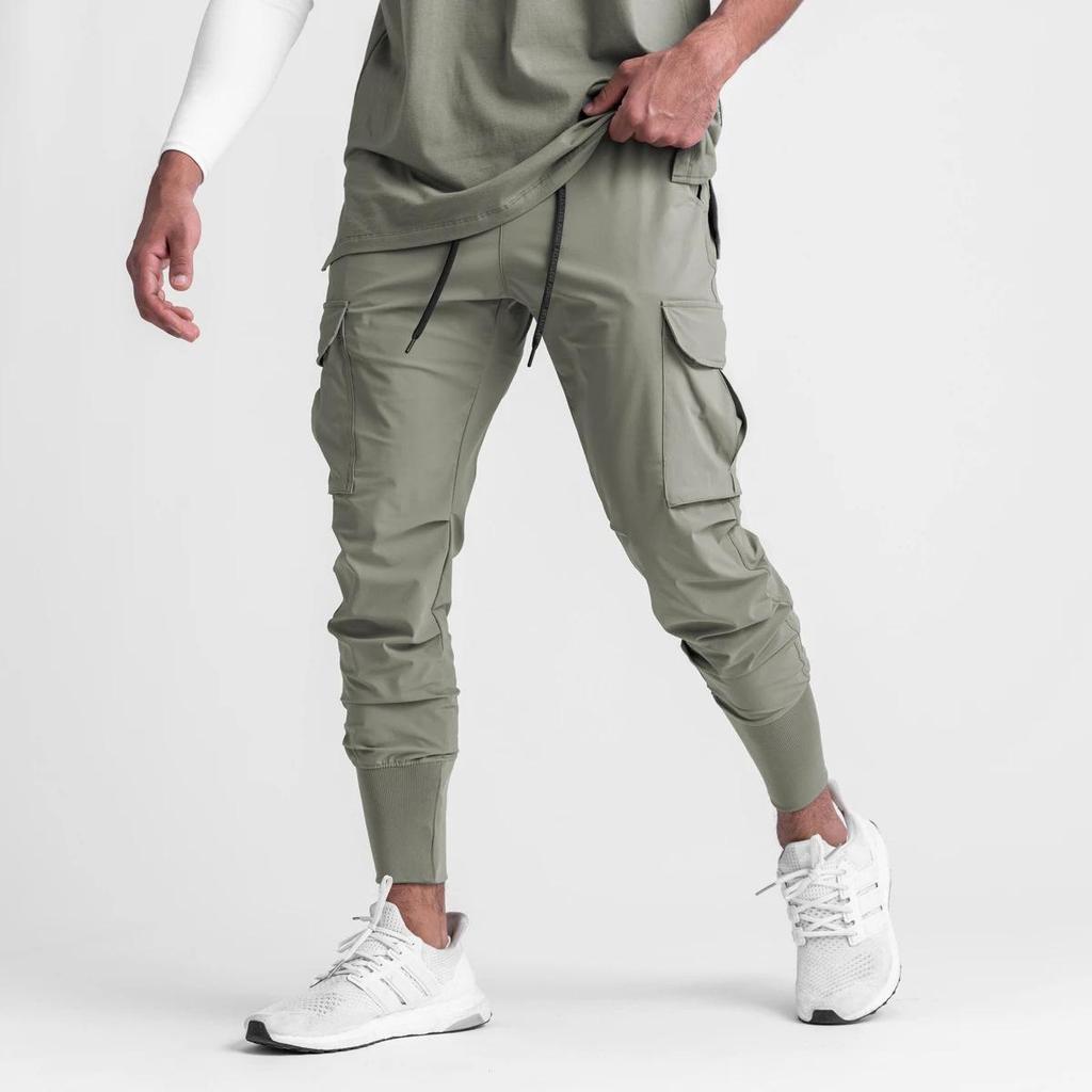 Pantalon de survêtement tissé athlétique décontracté pour homme pour la course et l'entraînement