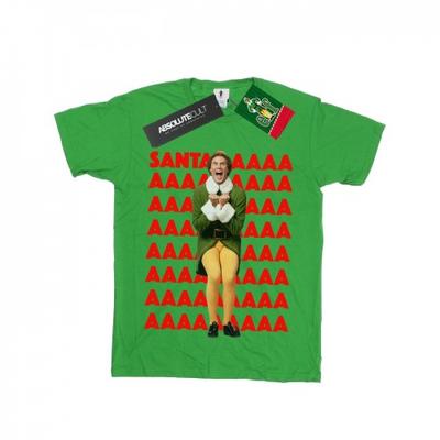 Girls Buddy Santa Scream Cotton T-Shirt
