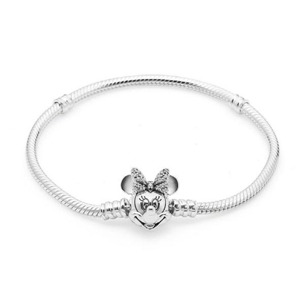 

PANDORA 597770CZ Срібний браслет Disney Іскристий міні-портрет 597770CZ-19