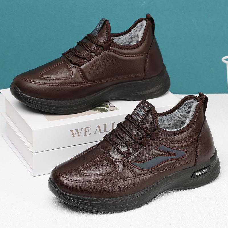 Cotton Shoes Winter New Outdoor Men's Shoes Fleece Thickened Snow Boots Warm and Cold-proof Short Boots Polyurethane Short Boots