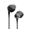 ELECOM Stereo Earplug Black Headphones, Type, 3.5mm, 10.0mm Driver,