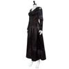 Bellatrix Lestrange Cosplay Costume, Halloween Death Eater Black Witch Stage Performance Dress