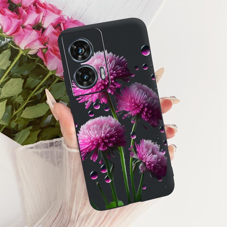 For Motorola Edge 50 Fusion Case XT2429-1 Stylish Butterfly Painted Cover Soft TPU Phone Case For Motorola G96 G 96 MotoG96 Bags