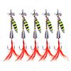 New Freshwater Lure Fly Spinning Sequin Fake Bait5PCS-9.5CM9.3GBionic Lure Bass Pike Crappie Bait