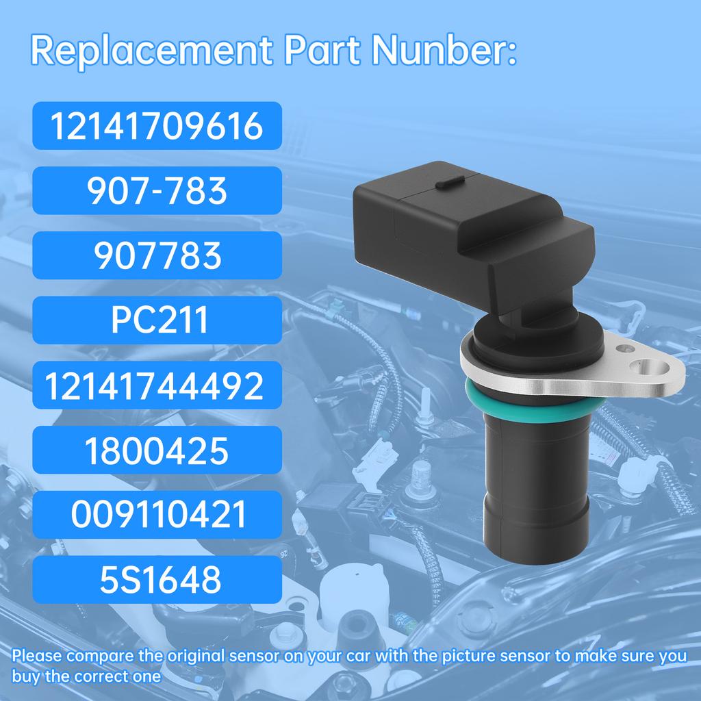 Engine Crankshaft Position Sensor Replacement 12141709616 12141744492 009110421 Fit for  320i 323i 325i 325Ci 325xi 328i