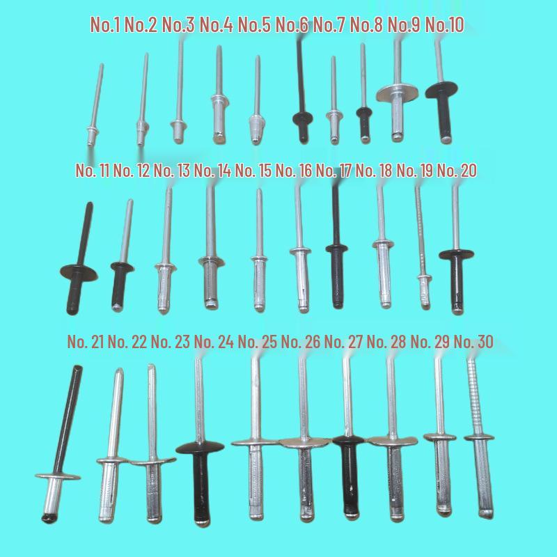 Universal Car Side Window Speaker Rivet - Iron Aluminum Three-Pronged Pull-Through Flowering Design