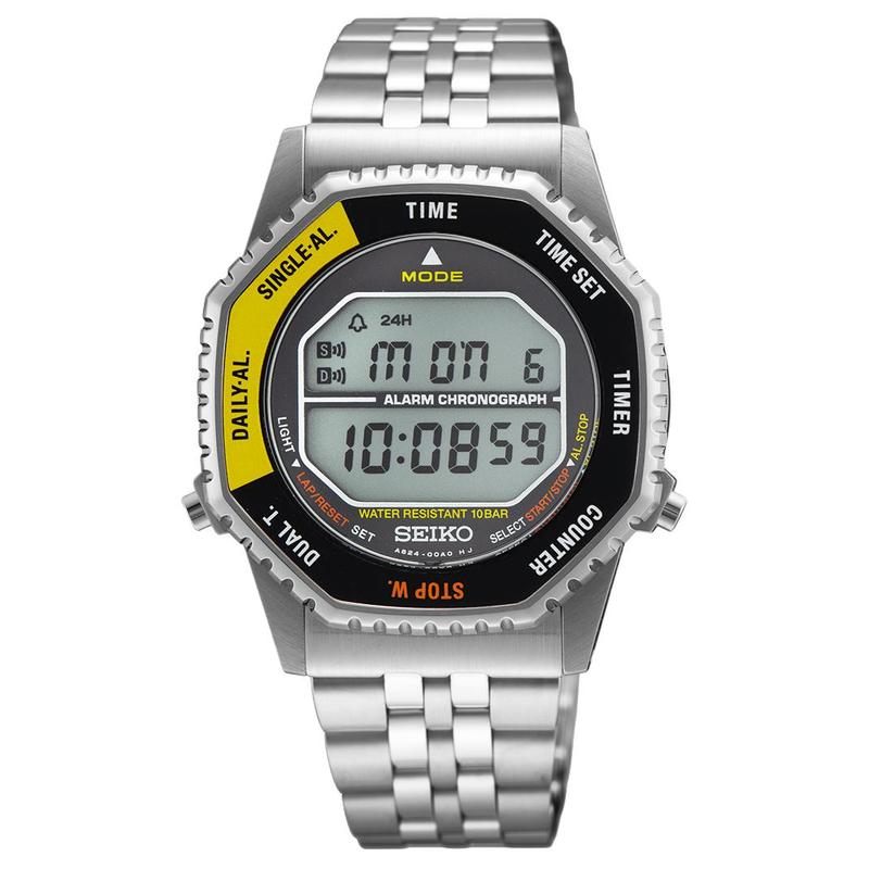 

SEIKO 100 meters waterproof fashion Quartz Steel Strap 37mm men s watch gray dial SMGG17