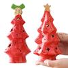 Ceramic Christmas Tree Decoration High-temperature Firing Ceramics Ceramic Christmas Tree Night Light Holiday Home Decor
