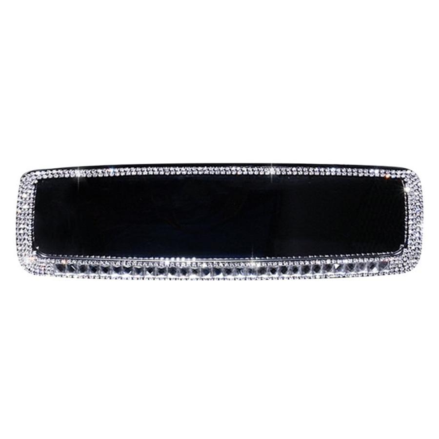 Sparkle Diamond Car Interior Rearview Mirror Bling Rhinestone Decor Accessories