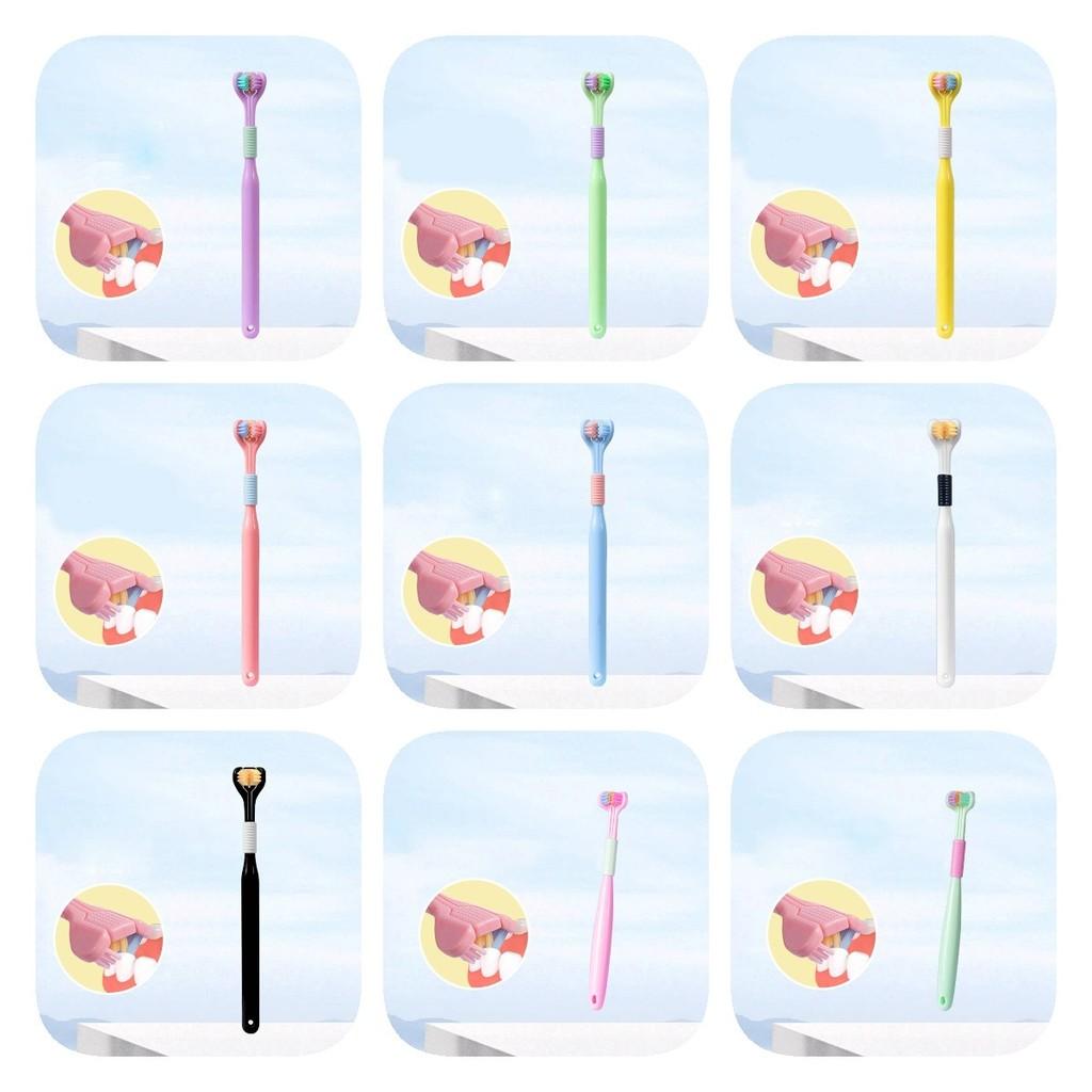Premium Three-sided Soft Toothbrush For Adults Available In Beautiful Macaron Shades