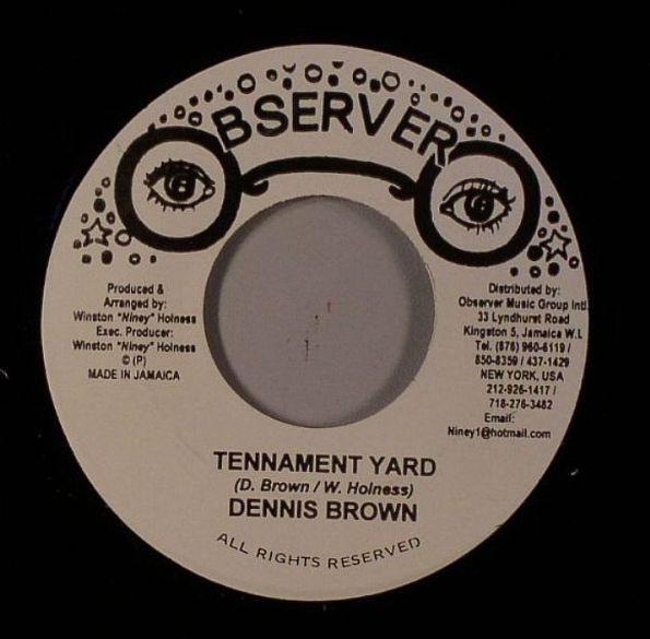 7inch Record DENNIS BROWN - Tennament Yard NONE Observer 2006 Jamaica Reggae, Ska & Dub Used