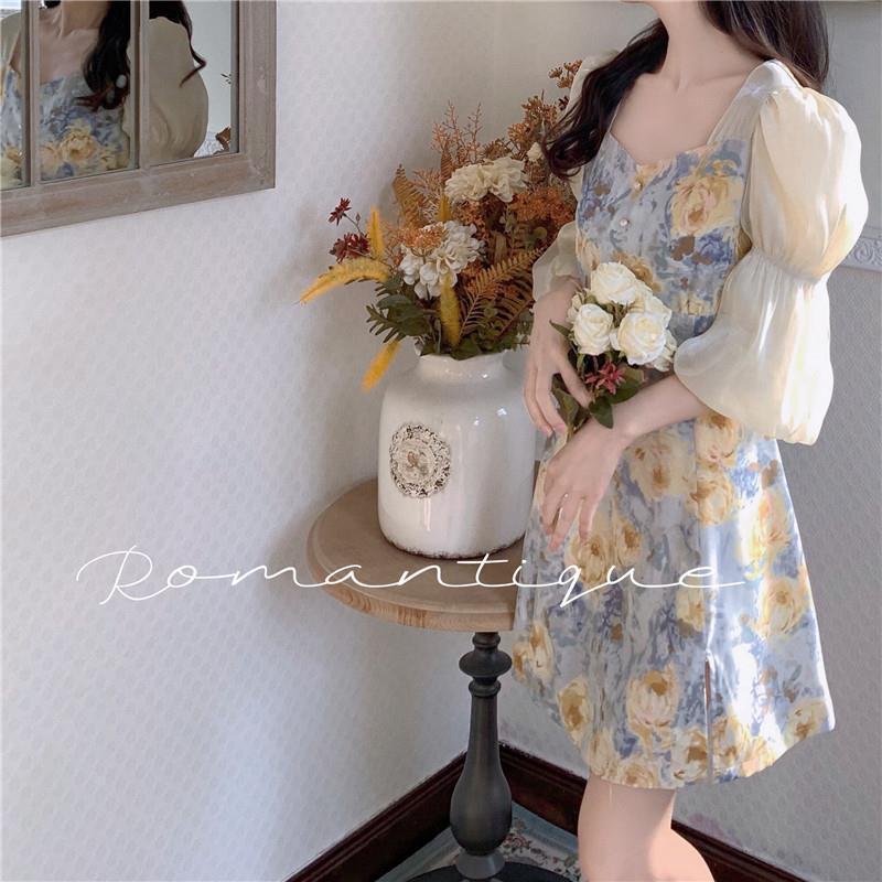 2024 Sommer Blumenfee Midilanges Schlankheitskleid für Damen