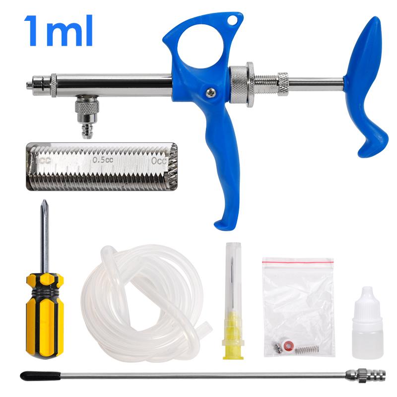 0,75 ml/1 ml/2 ml Veterinär-Dauerimpfspritze Tier Automatische Injektion Metall Präzisionswaage Vieh Veterinärwerkzeuge