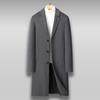 Autumn and Winter Men's Woolen Coat Trench Coat Business Casual Long Knee Woolen Coat