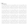 Self Adhesive Kitchen Backsplash Self-Adhesive PVC Tile Wall Stickers, Waterproof Mosaic Pattern Decals for Bathroom Easy To Clean Covers Home Decor,