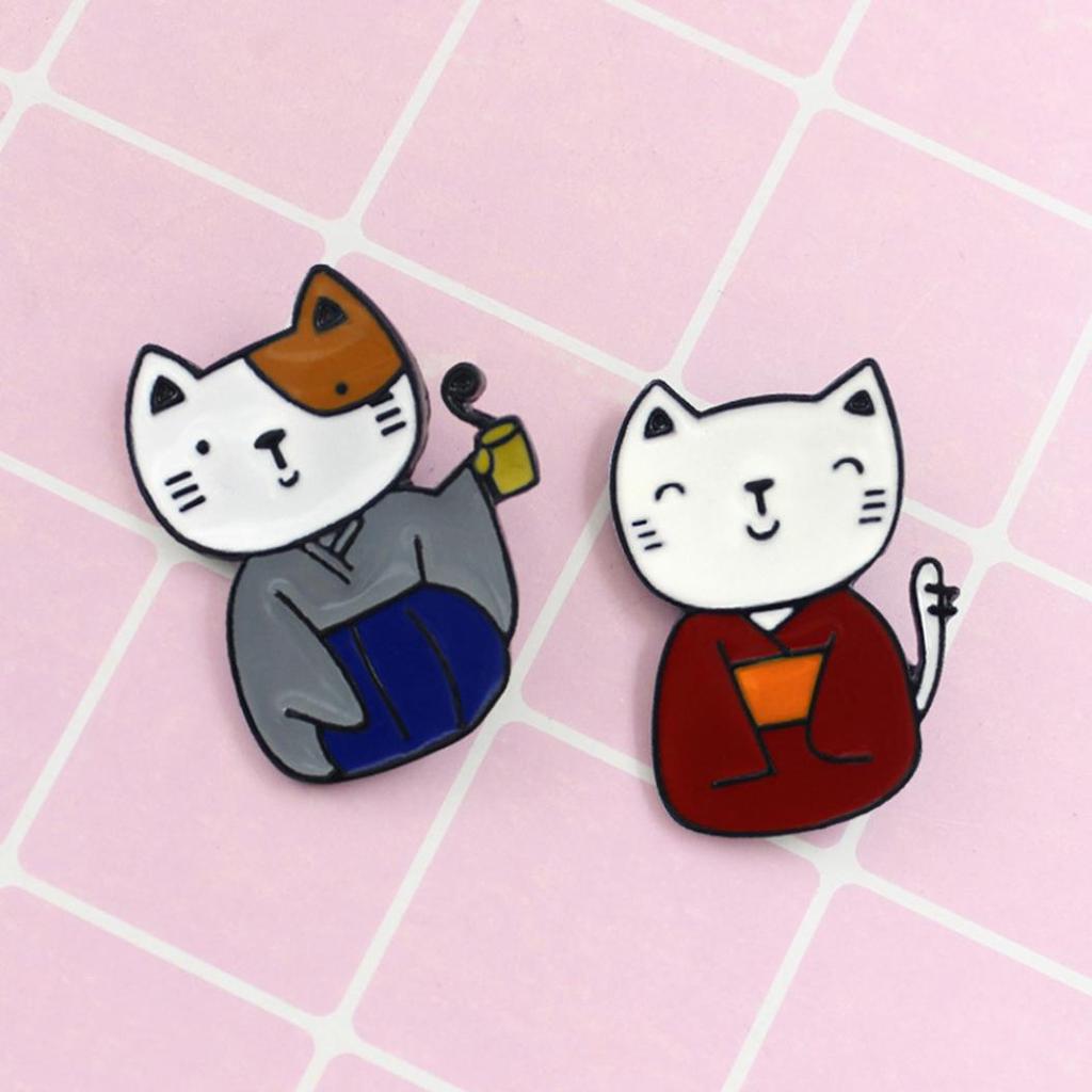 Fashion Cute Animal Cat Pattern Brooch Pin