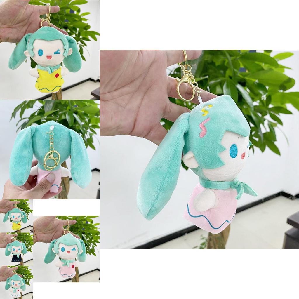 Adorable Creative Plush Toy Hatsune Miku Doll Cute Student Keychain 12cm Soft Gift